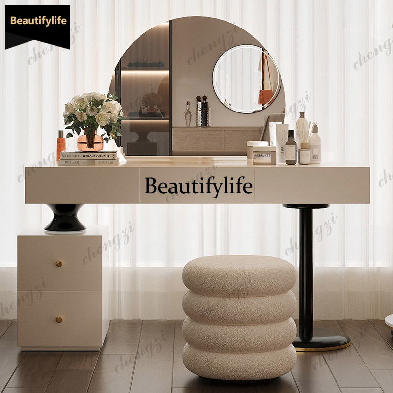 Dressing Table Vanity With Lighted Mirror - Meja Rias Kamar Tidur Q181 Putih