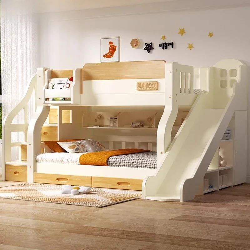 King Size Bed Frame With Storage Drawers - Tempat Tidur Tingkat dengan Tangga, Sandaran