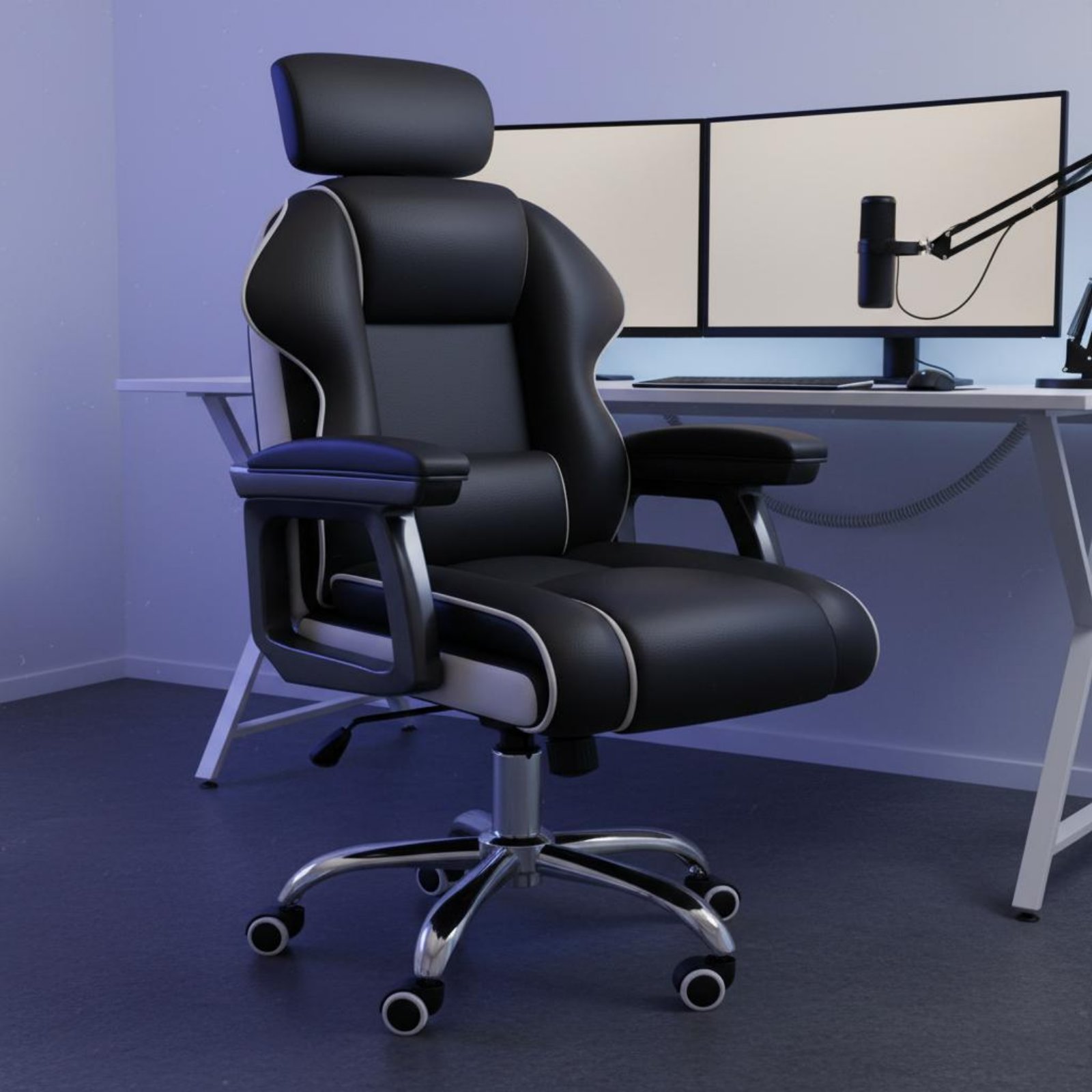 Office Furniture - Kursi Gaming Ergonomis, Tinggi Dapat Disesuaikan,