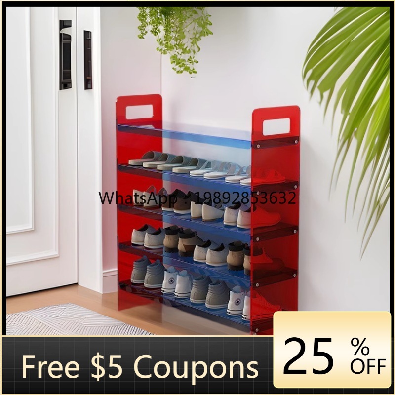 Shoe Rack Cabinet Narrow Entryway - Rak Sepatu Rumah Sederhana Mewah Ringan