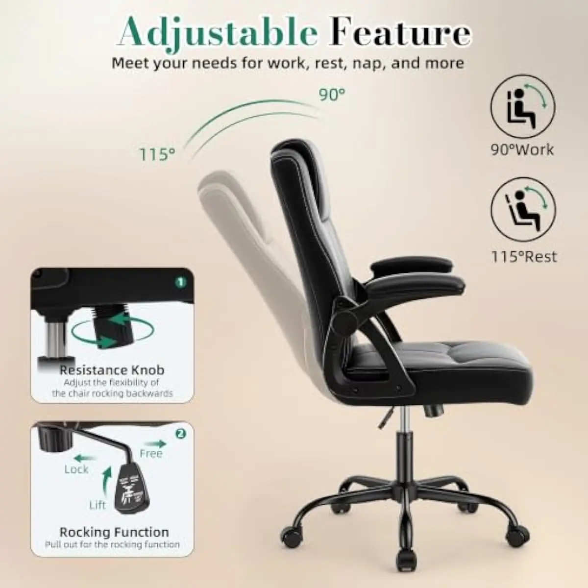 Kursi kantor eksekutif ergonom - Chairs ulasan dan harga