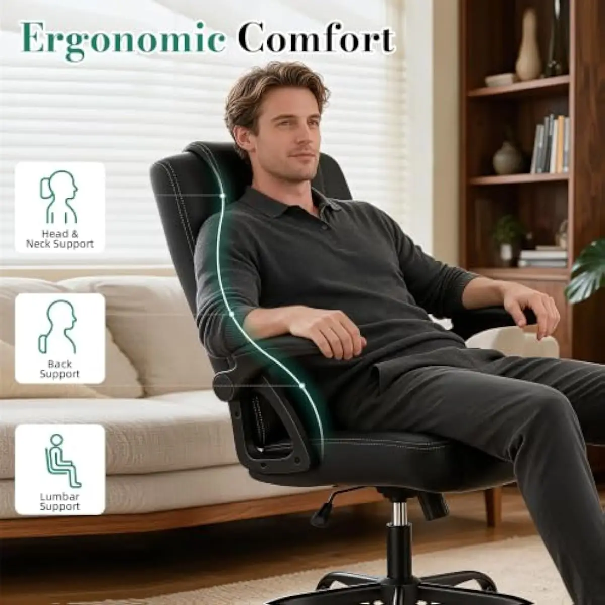 Kursi kantor eksekutif ergonom - Chairs ulasan dan harga