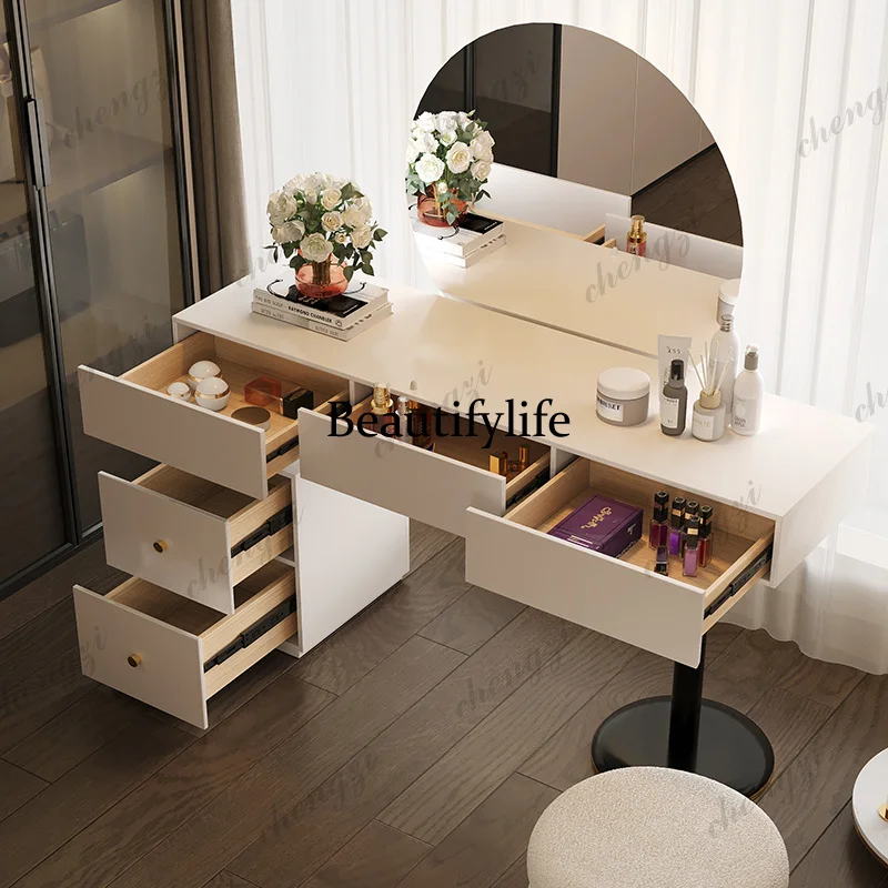 Meja Rias Kamar Tidur Q181 Put - Dressing Table Vanity With Lighted Mirror ulasan dan harga