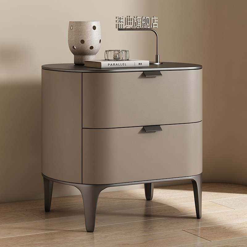Meja Nakas Mewah Berbahan Kuli - Solid Wood Nightstand 2 Drawers ulasan dan harga