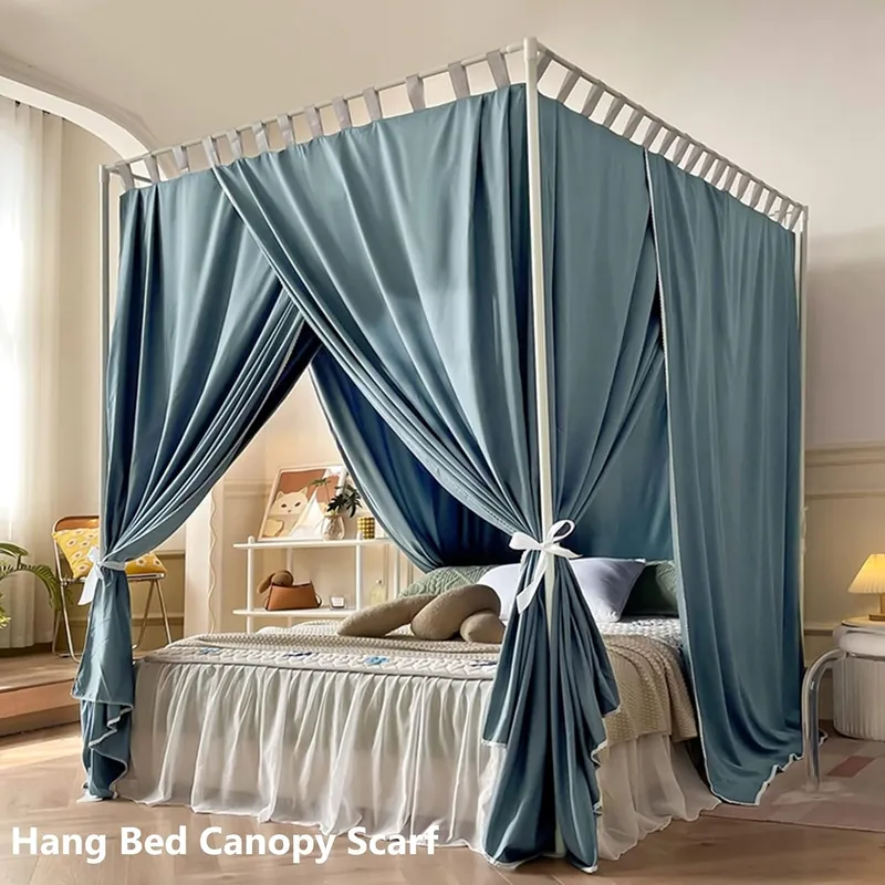 Rangka Tempat Tidur dengan Kan - Canopy Bed Frame Metal Queen ulasan dan harga