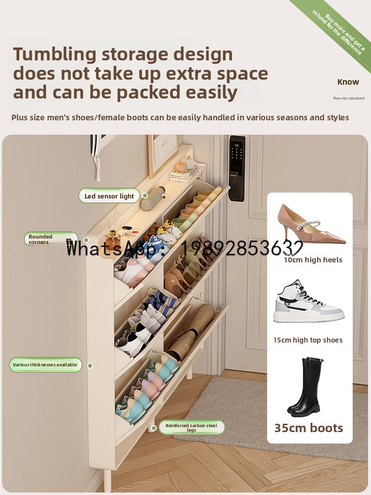 Lemari Sepatu LYY untuk Pintu  - Shoe Rack Cabinet Narrow Entryway ulasan dan harga