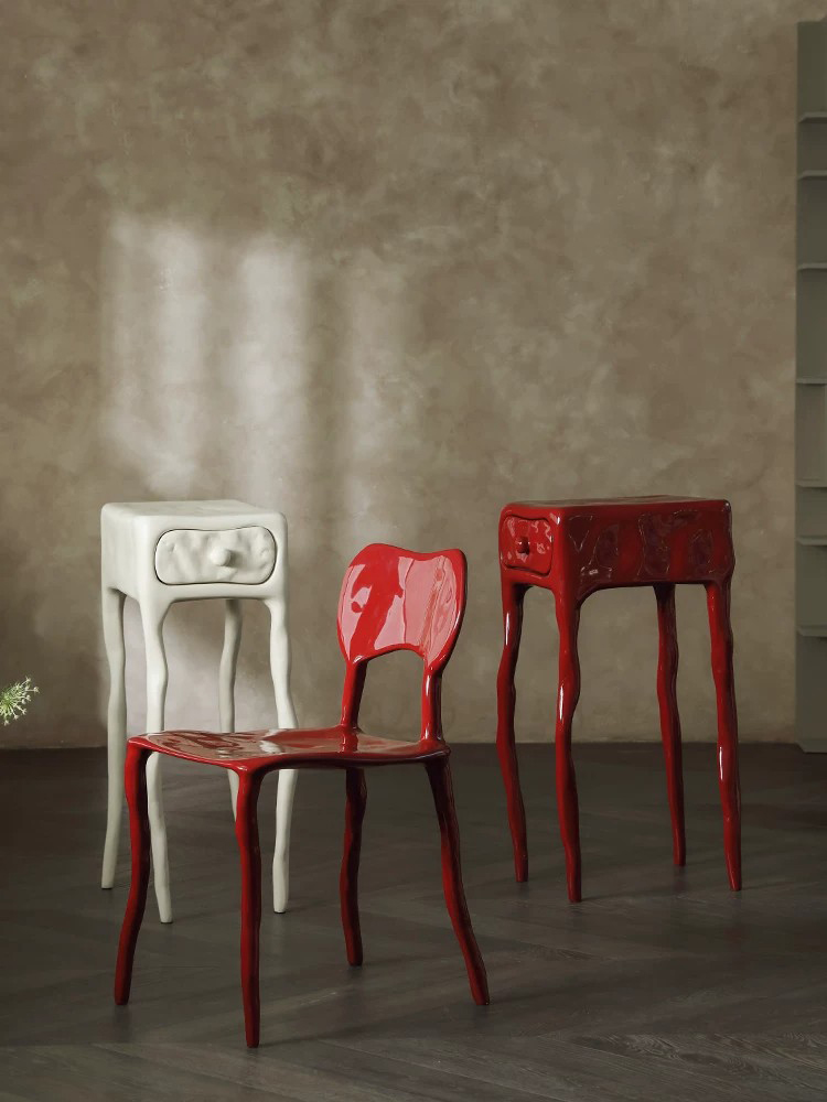 Meja Samping Bertekstur Tanah  - Tables ulasan dan harga
